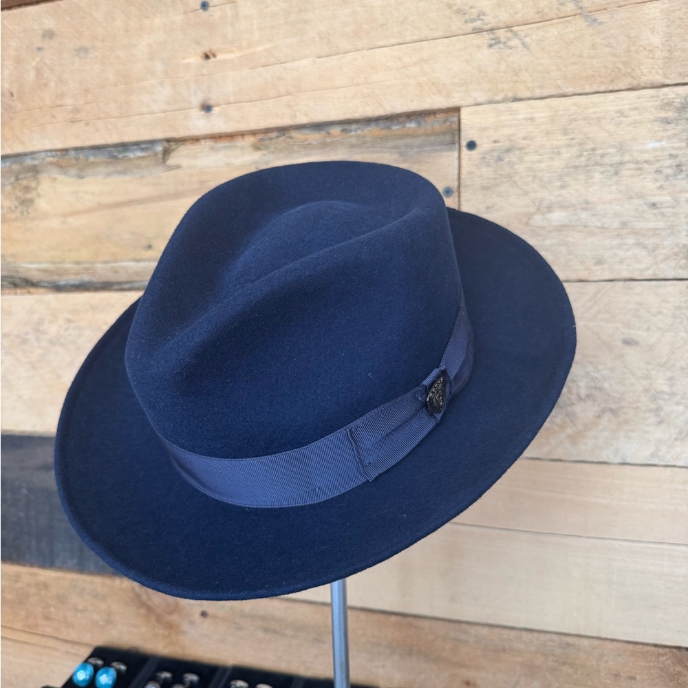 New-Stylish Dobbs Navy Fedora Hat